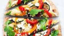 Roasted Vegetable Naan Flatbread Roasted Vegetable Naan Flatbread