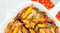 Pork Chops with Peaches and Walnuts Pork Chops with Peaches and Walnuts