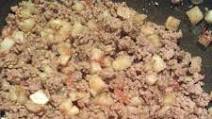 Picadillo con papas Picadillo con papas