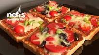 Pratik Tost Ekmeğinde Pizza (Videolu) Pratik Tost Ekmeğinde Pizza (Videolu)