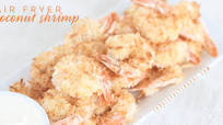 Air Fryer Coconut Shrimp with Piña Colada Dipping Sauce Air Fryer Coconut Shrimp with Piña Colada Dipping Sauce