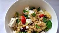 Greek Quinoa Salad with Lemon Vinaigrette