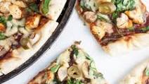 Healthy BBQ Chicken Mushroom Pizza Healthy BBQ Chicken Mushroom Pizza