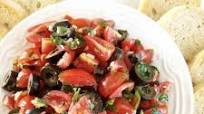 Tomato and Black Olive Bruschetta Tomato and Black Olive Bruschetta
