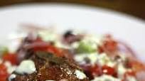 Lamb Loin Chops with Greek Salad and Yogurt-Lemon Sauce Recipe Lamb Loin Chops with Greek Salad and Yogurt-Lemon Sauce Recipe