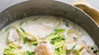 Creamy Garlic Chicken Alfredo w/ Zucchini Noodles Creamy Garlic Chicken Alfredo w/ Zucchini Noodles