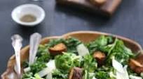 Warm Brussel Sprout and Kale Caesar Salad Warm Brussel Sprout and Kale Caesar Salad