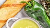 Roasted Poblano White Cheddar Soup Roasted Poblano White Cheddar Soup