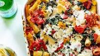 Baked Rigatoni with Sausage and Spinach Baked Rigatoni with Sausage and Spinach