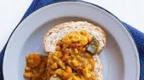 Vegetable curry bunny chow Vegetable curry bunny chow