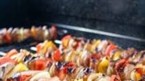 Hawaiian Grilled Pork Kabobs Hawaiian Grilled Pork Kabobs