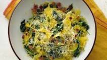 Instant Pot Spaghetti Squash with Bacon and Spinach Instant Pot Spaghetti Squash with Bacon and Spinach