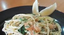 Receta de Pasta con gambas y espinacas Receta de Pasta con gambas y espinacas