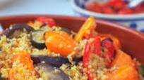 Bulgur wheat and roasted vegetables Bulgur wheat and roasted vegetables