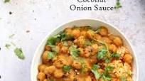 Chana Gassi /Ghassi - Mangalorean Coconut Onion sauce with Chickpeas. Chana Gassi /Ghassi - Mangalorean Coconut Onion sauce with Chickpeas.