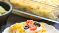 Cheesy Chicken Enchilada Casserole Cheesy Chicken Enchilada Casserole