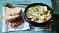 Irish fish chowder with soda bread Irish fish chowder with soda bread