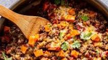 Southwest Ground Beef and Sweet Potato Skillet Southwest Ground Beef and Sweet Potato Skillet