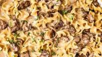 One Skillet Easy Beef Stroganoff Recipe One Skillet Easy Beef Stroganoff Recipe