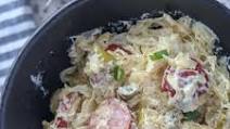 Creamy Keto Kielbasa and Sauerkraut Creamy Keto Kielbasa and Sauerkraut
