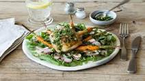 Crispy Chicken Thighs with Roasted Radishes, Carrots, and Summer Herb Gremolata Crispy Chicken Thighs with Roasted Radishes, Carrots, and Summer Herb Gremolata