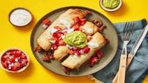 Beef Flautas Supreme with Pico de Gallo, Lime Crema & Guacamole Beef Flautas Supreme with Pico de Gallo, Lime Crema & Guacamole