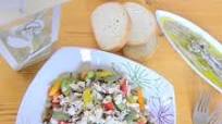A different Greek Salad with Black Eyed Peas A different Greek Salad with Black Eyed Peas