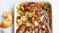 Easy sausage traybake Easy sausage traybake