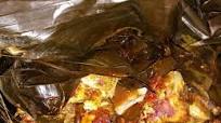 Barbacoa de pollo con hoja de plátano Barbacoa de pollo con hoja de plátano