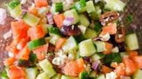 Greek Watermelon Feta Salad Greek Watermelon Feta Salad