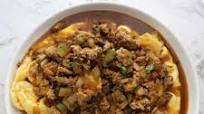 Egg Tofu with Pork and Mushroom Gravy Egg Tofu with Pork and Mushroom Gravy