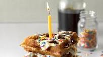 Birthday Cake Waffles Birthday Cake Waffles