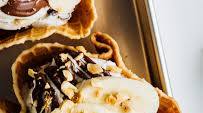 Chocolate-Banana Sundaes with Homemade Waffle Bowls Chocolate-Banana Sundaes with Homemade Waffle Bowls