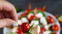 Mini Caprese Skewers Mini Caprese Skewers