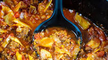 Slow Cooker Spicy Cabbage Beef Soup Slow Cooker Spicy Cabbage Beef Soup