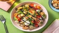 Tomato Bruschetta Bowl with Bocconcini and Crispy Garlic Croutons Tomato Bruschetta Bowl with Bocconcini and Crispy Garlic Croutons