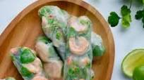 Thai Spring Rolls with Peanut Sauce Thai Spring Rolls with Peanut Sauce
