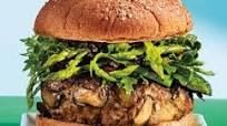 Beef & Mushroom Burgers with Asparagus Salad Beef & Mushroom Burgers with Asparagus Salad
