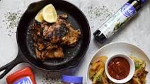 Fody's Italian Marinated Low FODMAP Chicken Thighs with Crispy Potato Wedges Fody's Italian Marinated Low FODMAP Chicken Thighs with Crispy Potato Wedges