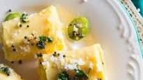 Spicy Garbanzo Bean Flour Rolls (Khandvi) Spicy Garbanzo Bean Flour Rolls (Khandvi)