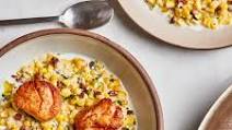 Pan-Seared Scallops with Chorizo and Corn Recipe Pan-Seared Scallops with Chorizo and Corn Recipe