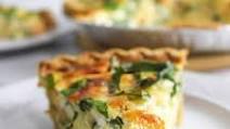 Salmon and Spinach Quiche Salmon and Spinach Quiche