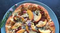 Bacon, Blue Cheese, & Peach Pizza With Semolina Pizza Crust | Lodge Cast Iron Bacon, Blue Cheese, & Peach Pizza With Semolina Pizza Crust | Lodge Cast Iron