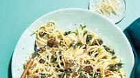 Lemon linguine with smoked oysters Lemon linguine with smoked oysters