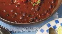 Black bean soup with salsa sofrito Black bean soup with salsa sofrito