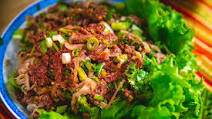 Laab Diip Lao Raw Beef Salad Laab Diip Lao Raw Beef Salad
