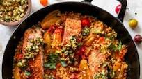 Mediterranean Salmon Skillet Mediterranean Salmon Skillet