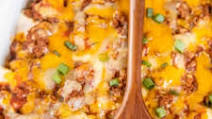 Beef & Cheese Enchilada Casserole Beef & Cheese Enchilada Casserole