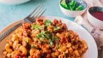 Desi qeema pasta Desi qeema pasta