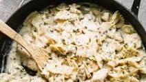 One-Pan Skinny Chicken Alfredo One-Pan Skinny Chicken Alfredo